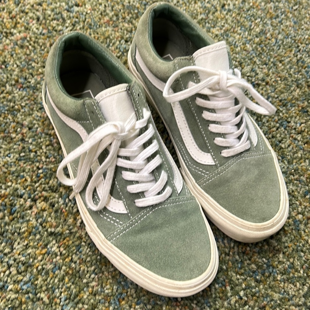 Olive Green Vans mens 5.5/ womens 7
